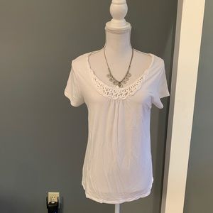 J.Jill White Top~Size Medium Petite